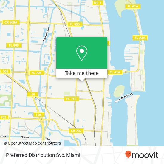 Preferred Distribution Svc map