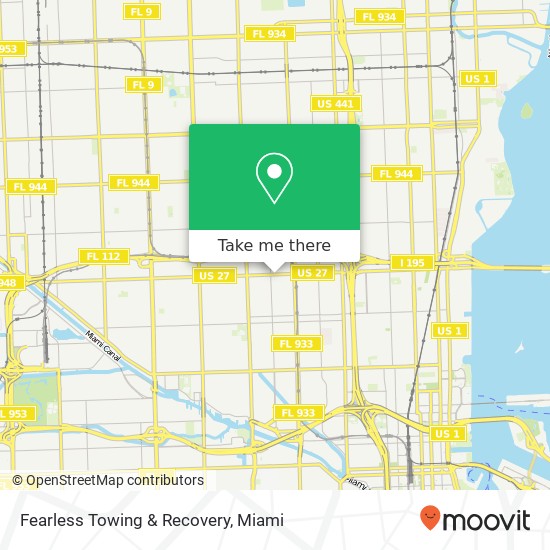 Mapa de Fearless Towing & Recovery