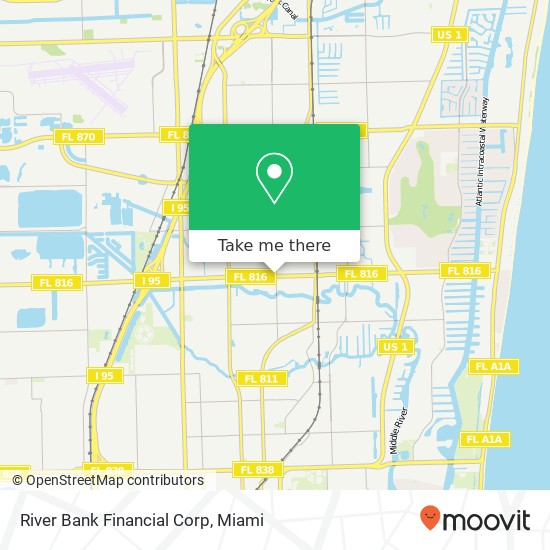 River Bank Financial Corp map