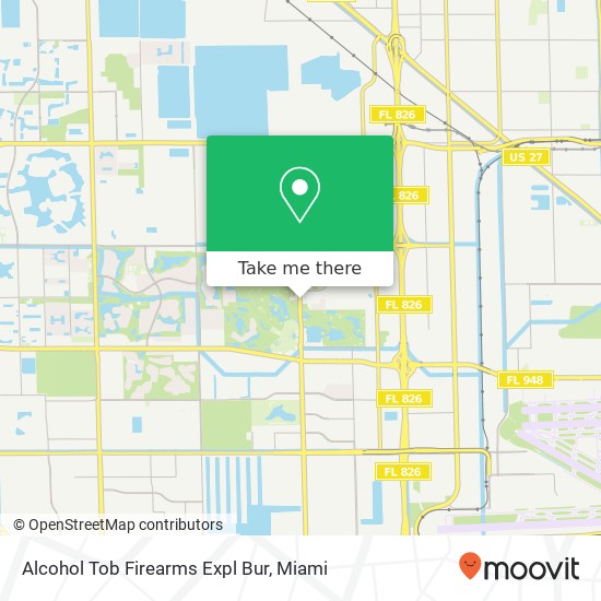 Mapa de Alcohol Tob Firearms Expl Bur