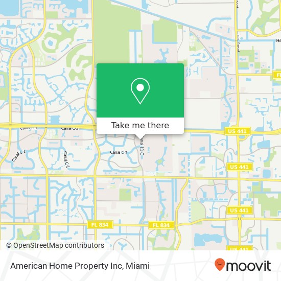 Mapa de American Home Property Inc