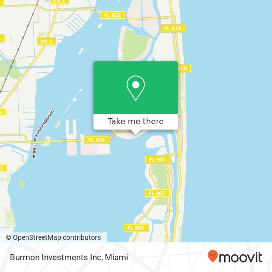 Mapa de Burmon Investments Inc
