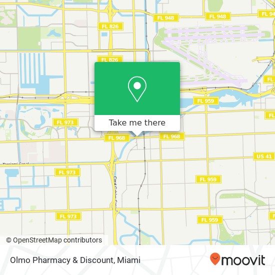 Mapa de Olmo Pharmacy & Discount