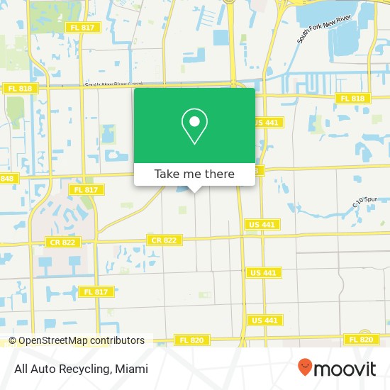 All Auto Recycling map