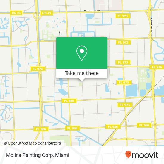 Molina Painting Corp map