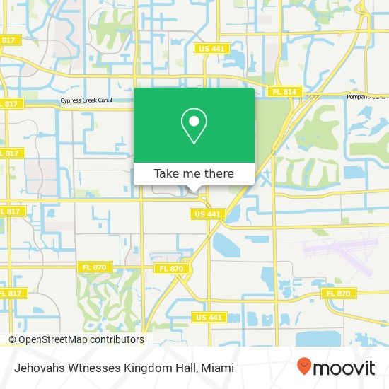 Mapa de Jehovahs Wtnesses Kingdom Hall