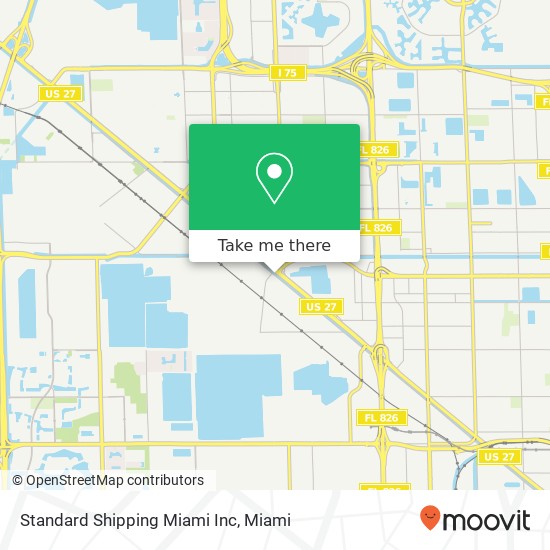 Standard Shipping Miami Inc map