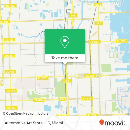 Mapa de Automotive Art Store LLC