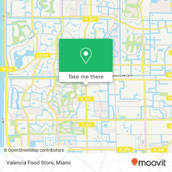 Mapa de Valencia Food Store