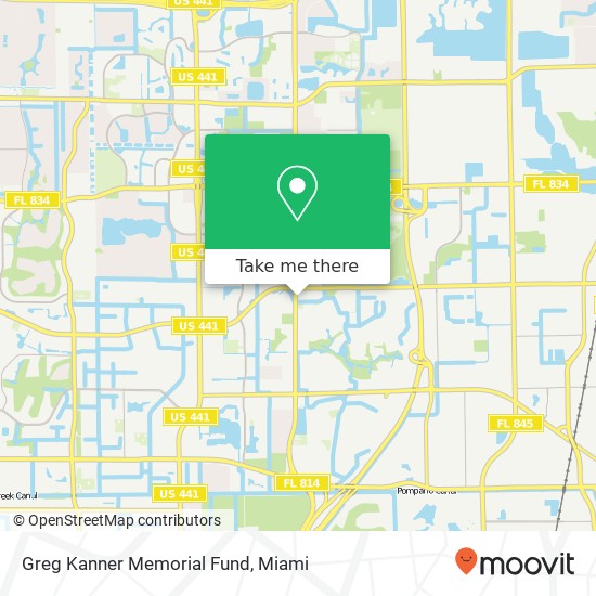 Mapa de Greg Kanner Memorial Fund