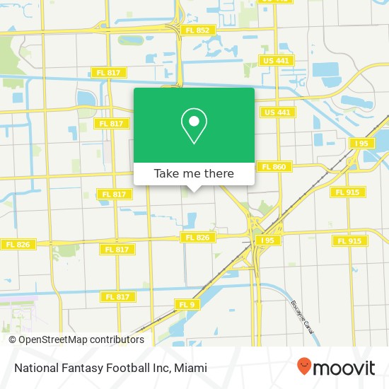 Mapa de National Fantasy Football Inc