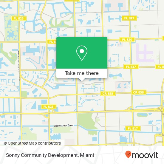 Mapa de Sonny Community Development