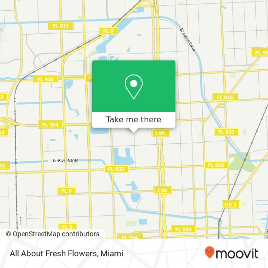 All About Fresh Flowers map