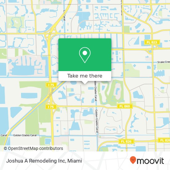 Joshua A Remodeling Inc map