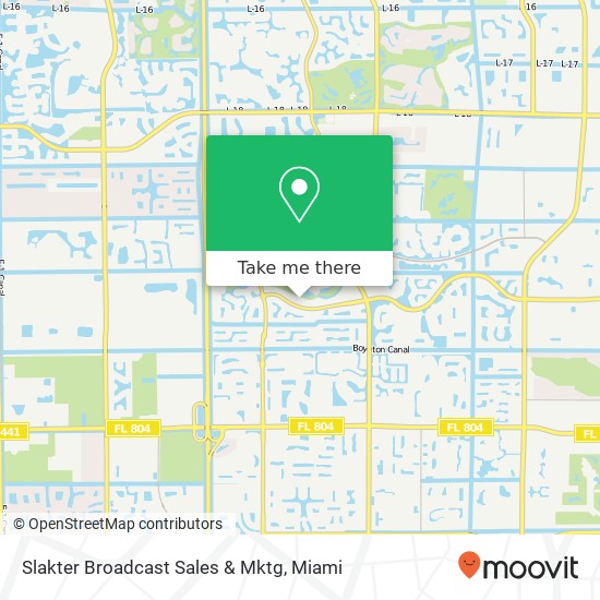 Slakter Broadcast Sales & Mktg map