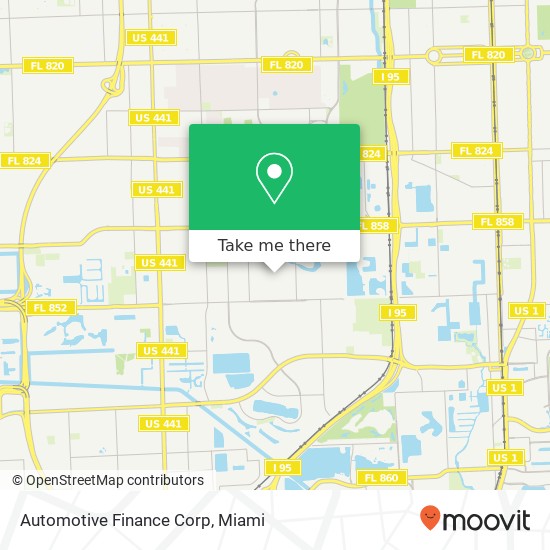 Automotive Finance Corp map