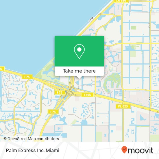 Palm Express Inc map