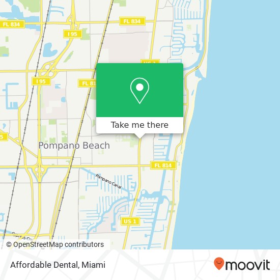 Mapa de Affordable Dental