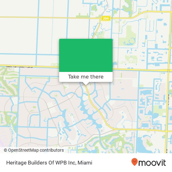Heritage Builders Of WPB Inc map