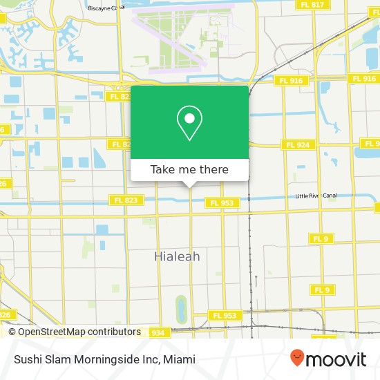 Sushi Slam Morningside Inc map