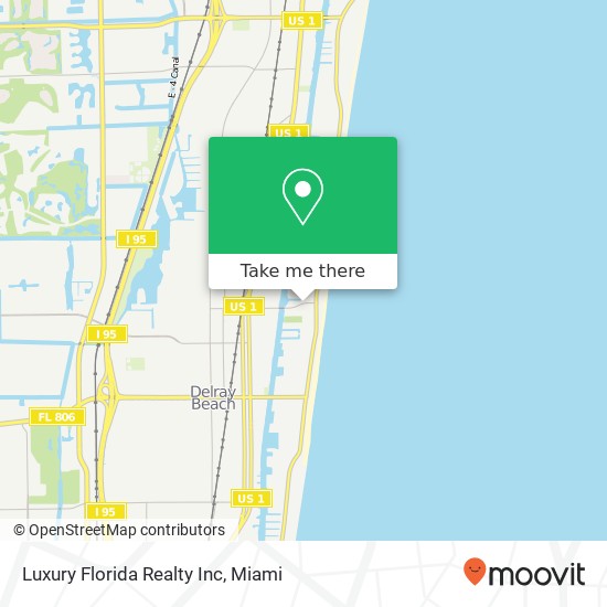 Luxury Florida Realty Inc map