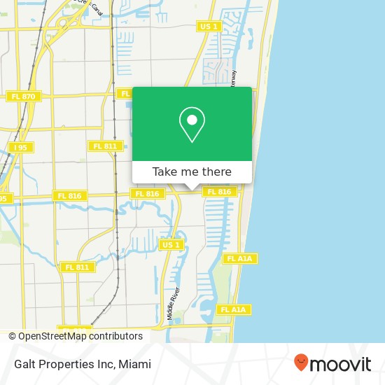 Galt Properties Inc map