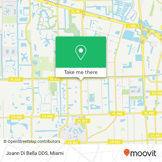 Joann Di Bella DDS map