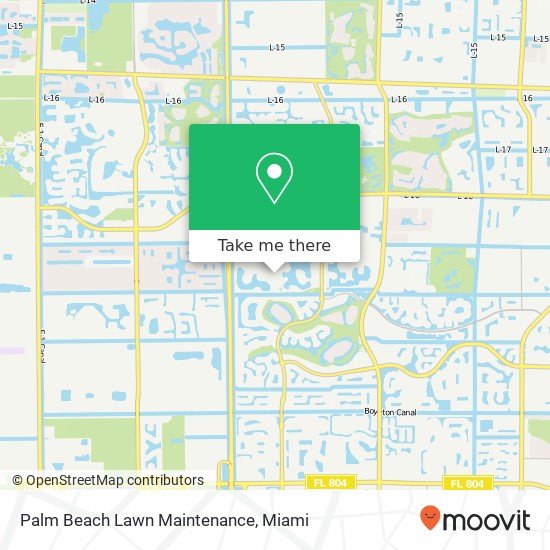 Palm Beach Lawn Maintenance map