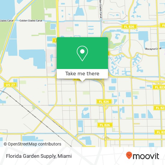 Florida Garden Supply map