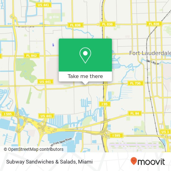 Mapa de Subway Sandwiches & Salads