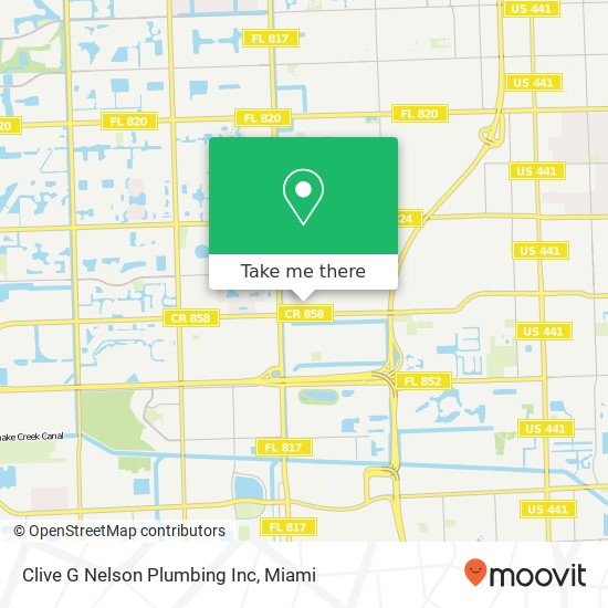 Clive G Nelson Plumbing Inc map