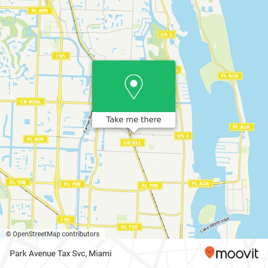 Park Avenue Tax Svc map