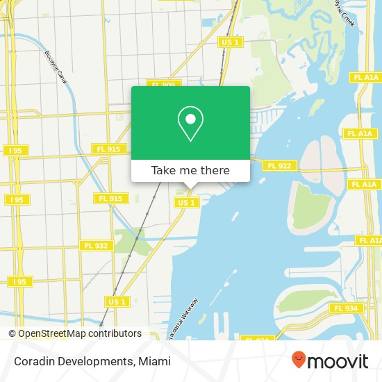 Coradin Developments map