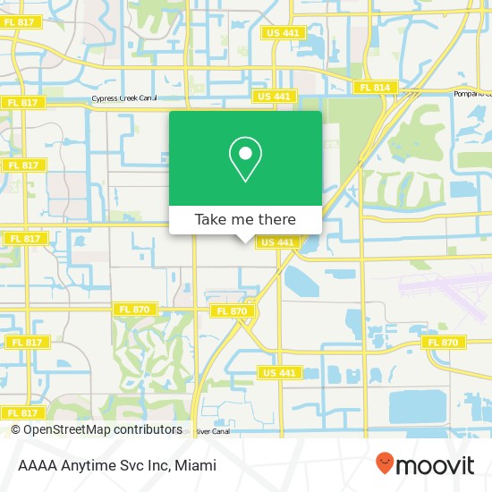 AAAA Anytime Svc Inc map