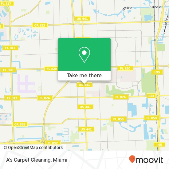 A's Carpet Cleaning map
