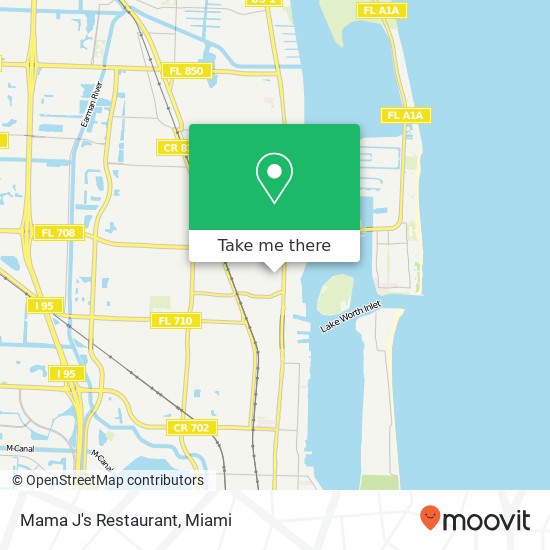 Mapa de Mama J's Restaurant