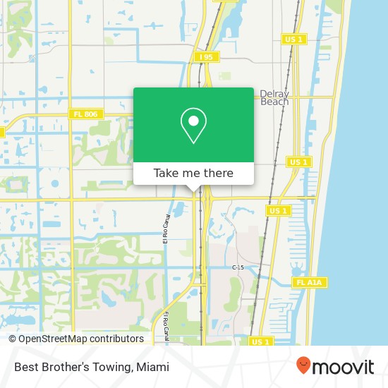 Best Brother's Towing map