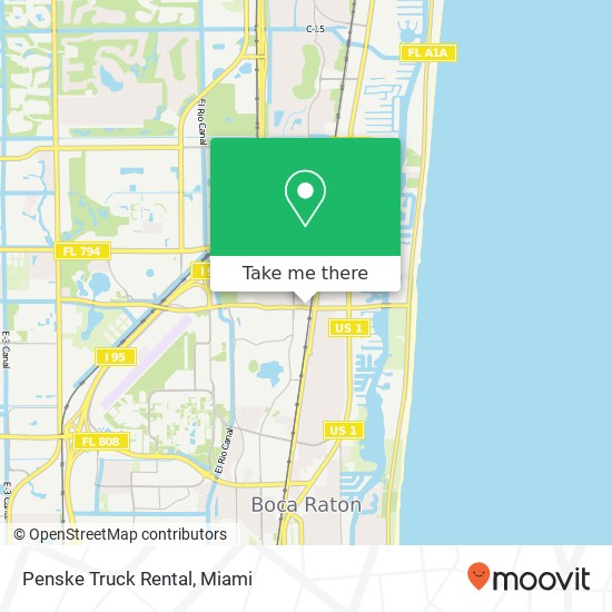 Penske Truck Rental map