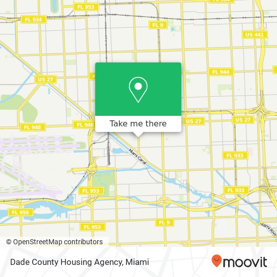 Dade County Housing Agency map