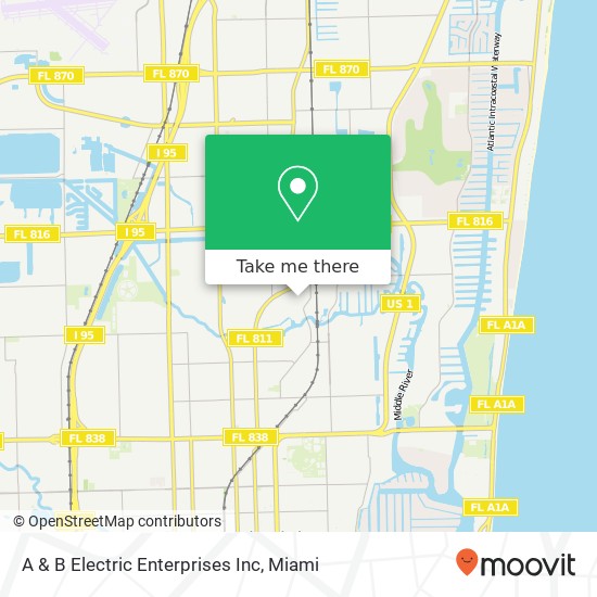 A & B Electric Enterprises Inc map