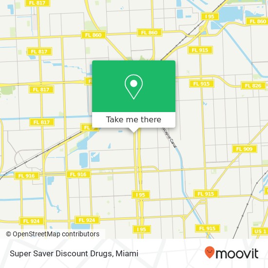 Mapa de Super Saver Discount Drugs