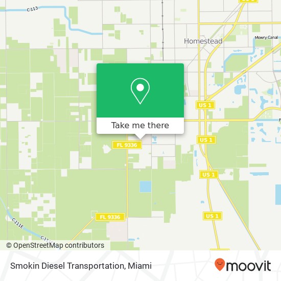 Smokin Diesel Transportation map