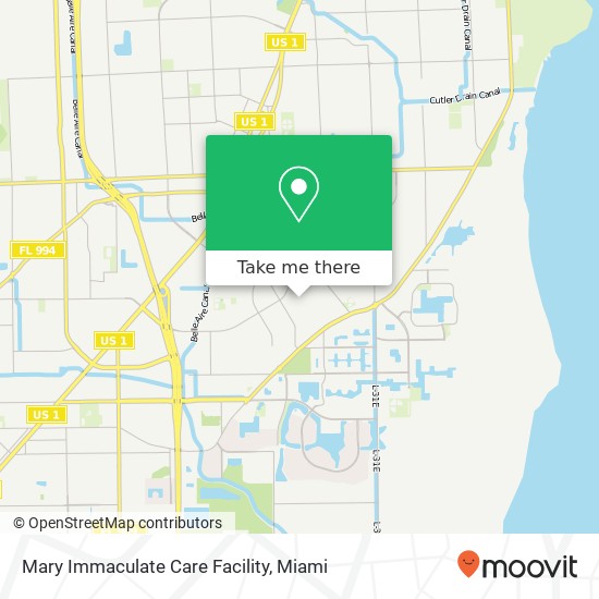 Mary Immaculate Care Facility map