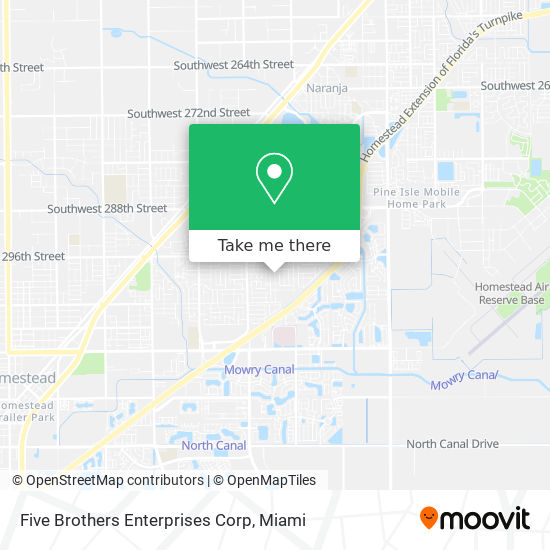 Five Brothers Enterprises Corp map