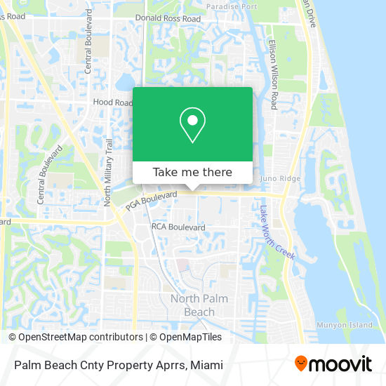 Palm Beach Cnty Property Aprrs map