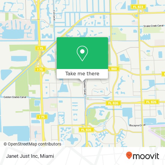 Janet Just Inc map