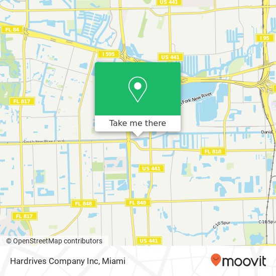 Mapa de Hardrives Company Inc