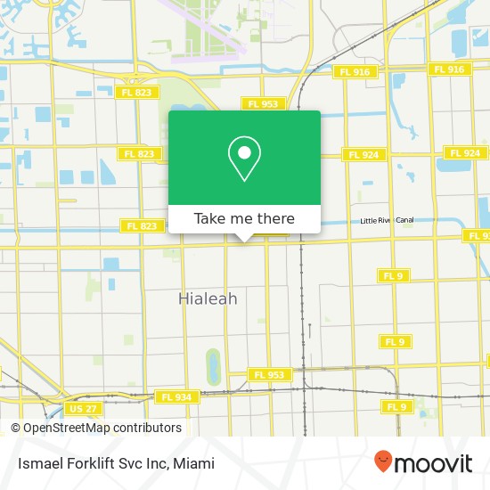 Ismael Forklift Svc Inc map