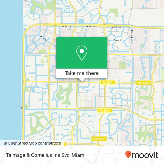 Talmage & Cornelius Ins Svc map