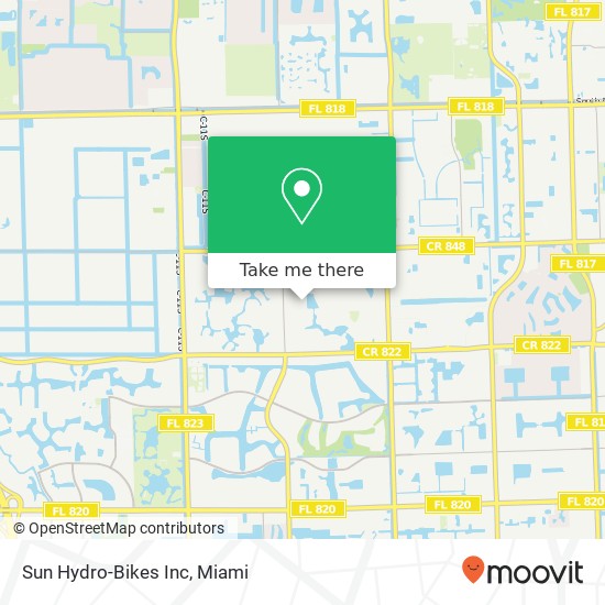 Mapa de Sun Hydro-Bikes Inc